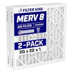 20x22 Air Filter - MERV 8, 2-Pack