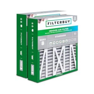 Filterbuy 20x23x5 Air Filter MERV 8 Dust Defense (2-Pack), Pleated HVAC AC Furnace Air Filters for Bryant, Carrier, BDP, Day & Night, and Payne (Actual Size: 19.81 x 22.56 x 4.25 Inches)