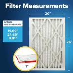 Filtrete 20x25x1 Air Filter, MPR 1000, MERV 11