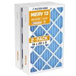 Filter King 16x20x5 MERV 13 Air Filters 2-Pack
