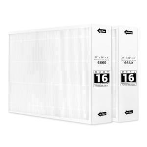 2 Pack MERV 16 Air Filter 21x26x4