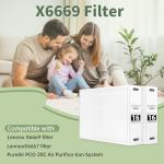 2 Pack MERV 16 Air Filter 21x26x4