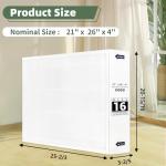 2 Pack MERV 16 Air Filter 21x26x4