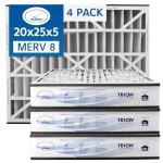 Air Bear 20x25x5 Pleated HVAC Filter MERV 8