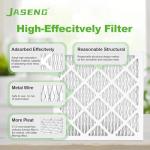 JASENG MERV 8 Furnace Filters 10x20x1 (2 Pack)