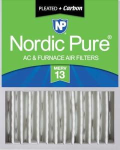 Nordic Pure MERV 13 Carbon Air Filter 16x20x5