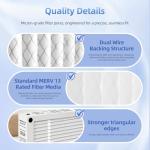 16x25x5 MERV 13 Air Filter Replacement, 1-Pack