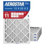 Aerostar MERV 11 Pleated Air Filters, 4 Pack