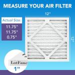 LotFancy 12x12 Air Filter MERV 11 – 6-Pack