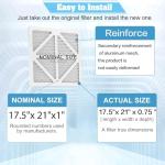 17.5x21x1 MERV 13 Furnace Filter 6-Pack