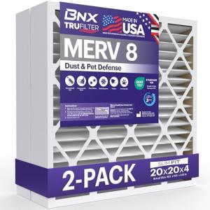 BNX TruFilter MERV 8 Air Filter 2-Pack