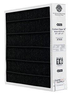 Lennox X7935 20x20x5 Healthy Climate Carbon-Clean MERV 16 Filter Bundle with Same Day Supply Filter Change Reminder Magnet (1-Pack)