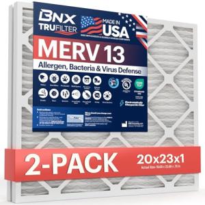 BNX TruFilter 20x23x1 MERV 13 Air Filters (2-Pack)