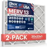 BNX TruFilter 20x23x1 MERV 13 Air Filters (2-Pack)