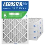 Aerostar 24x25x4 MERV 8 Pleated Air Filters