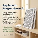 Aerostar 24x25x4 MERV 8 Pleated Air Filters