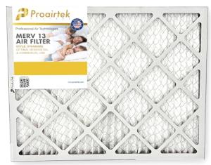 Proairtek MERV 13 Air Filter - 21.5 x 23 x 1