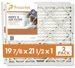 Proairtek 19 7/8" x 21 1/2" Air Filters - 2 Pack