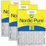 Nordic Pure 12x20x2 Pleated MERV 10 Filters 3 Pack