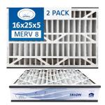 Air Bear 16x25x5 MERV 8 HVAC Filter 2-Pack