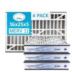 Air Bear 16x25x5 MERV 11 Air Filter 4-Pack