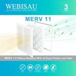 WEBISAU 12x12 Air Filter MERV 11, 6-Pack