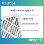 WEBISAU 12x12 Air Filter MERV 11, 6-Pack
