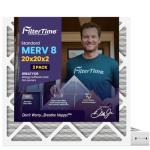20x20x2 AC Furnace Air Filter, MERV 8, 2-Pack