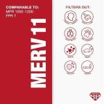 Aerostar MERV 11 16x24x1 HVAC Filters - 4 Pack