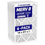 14x27x1 MERV 8 Air Filter 4-Pack