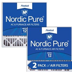 Nordic Pure 20x20x5 (19_5/8 x 19_7/8 x 4_3/8) Honeywell/Lennox Replacement MERV 12 Air Filters 2 Pack