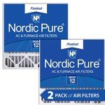 Nordic Pure 20x20x5 (19_5/8 x 19_7/8 x 4_3/8) Honeywell/Lennox Replacement MERV 12 Air Filters 2 Pack