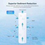 Whole House Water Filter Cartridge Replacement, 20 Micron Water Filter 10" x 2.5" Pleated Polyester Sediment Well Water Filter Compatible with W20CLA, W50PE, FXWPC, WFPFC3002, WHKF-WHPL - 6 Pack