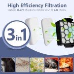 Funmit 2 HEPA Filter + 6 Foam & Felt Filter Kit Replacement for Shark Navigator Zero-M Self-Cleaning Brushroll Pet Pro Upright Vacuum ZU60 ZU62 ZU62C NV150 NV151 NV255, Part #1238FT60 & 1239FT60