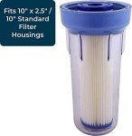 SpiroPure SP-R20 10x2.5 20 Micron Pleated Polyester Sediment Water Filter Cartridge SPC-25-1020 (Case of 24)