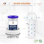 Aquaboon 20 Micron Pleated Sediment Filter Cartridge 10" x 2.5" Whole House Water Filter Replacement Compatible with WFPFC3002, WHKF-WHPL, 6-Pack