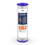 Aquaboon 20 Micron Pleated Sediment Filter Cartridge 10" x 2.5" Whole House Water Filter Replacement Compatible with WFPFC3002, WHKF-WHPL, 6-Pack