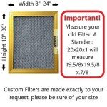 16X30X1 CARTER | MERV 8 | Lifetime HVAC & Furnace Air Filter | Washable Electrostatic | High Dust Holding Capacity