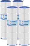 POOLNEAT PA106-PAK4 Pool Filter Replacement for Hayward C4030,C4020,C4025,Unicel C-7488,PA106,FC-1226,CX880XRE,C4020,Ultral-A1,FC-6430,106Sq. ft,4Packs
