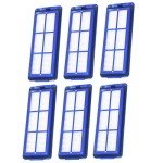 Replacement Parts Filters for Eufy RoboVac 11S Max, 15C Max, 30C Max, 25C Max, G10, G20, G30, G30 Edge, G30 Hybrid, G30 Verge, G32 Pro Robotic Vacuum Accessories Kit - 6 Pack