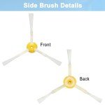 Replacement Parts for irobot Roomba 805 960 860 861 866 870 880 890 900 960 980 981 985 Robot Vacuum, 1 Debris Extractor 3 Filters 4 Side Brushes & 4Screws