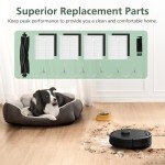 12 Pack Replacement Accessories kit Compatible with eufy L60/ L60 SES/ L50/ L50 SES Robot Vacuum Replacement Parts (1 Pack Roller Brush+4 Pack Filter & Sponge+6 Pack Side Brush+1 Cleaning Brush)