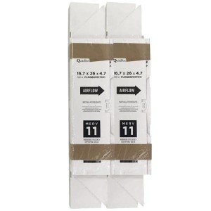 Trane Parts 2-Pack MERV 11, OEM Trane FLRQB5FR17M11 TFM175B0FR0 - QuikBox Replacement Media Filter 16.7'' x 26'' x 4.7''