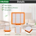 Neutop Replacement Filters Compatible with All Shark AI AV2501S AV2501AE AV2502AE RV2520AOUS AV2510AOUS AV2511AE RV2610WA RV2610WD Robot Vacuums with Self-Empty Base, 4-Pack.