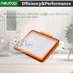 Neutop Replacement Filters Compatible with All Shark AI AV2501S AV2501AE AV2502AE RV2520AOUS AV2510AOUS AV2511AE RV2610WA RV2610WD Robot Vacuums with Self-Empty Base, 4-Pack.