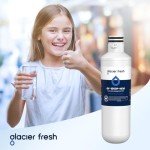 GLACIER FRESH Water Filter LT1000PC Replacement for LG Refrigerator, Compatible with LG LT1000P/PC/PCS, LT1000PC, LT-1000PC, MDJ64844601, ADQ747935 ADQ74793504 Water Filter (1 Pack)