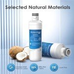 Waterdrop LT1000PC ADQ747935 Refrigerator Water Filter and Air Filter, Replacement for LG® LT1000P®, LMXS28626S, LFXS26973S, LFXS26596S, LFXS28596S, ADQ74793501, ADQ74793502 and LT120F®, 4 Combo
