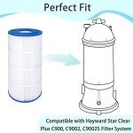 Future Way C900 Pool Filter Cartridge Replacement for Hayward C900, Replace Pleatco PA90, Hayward CX900RE, Unicel C-8409, 90 sq.ft