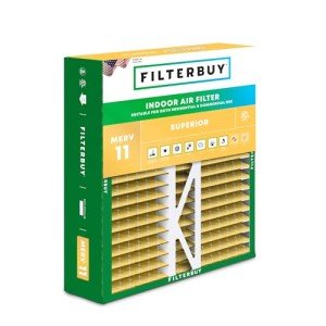 Filterbuy 16x22x5 Air Filter MERV 11 Allergen Defense (1-Pack), Pleated HVAC AC Furnace Air Filters Replacement for Amana, Coleman, Goodman, York, and More (Actual Size: 15.38 x 21.88 x 5.25 Inches)