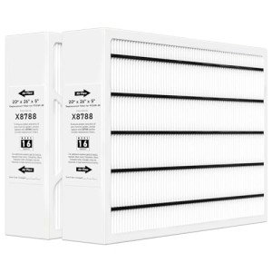 X8788 MERV 16 20x26x5 Furnace Filter Replacement Compatible with Lennox X8788 and Pureair PCO20-28 Cleaner, 2 Pack，White
